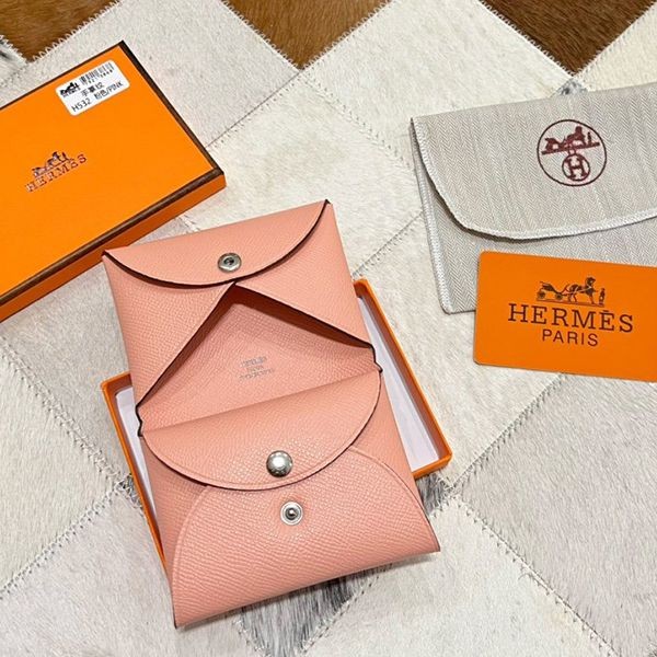 Ultra-limited edition? Hermes coin case replica Calvi Duo business card holder ert05540