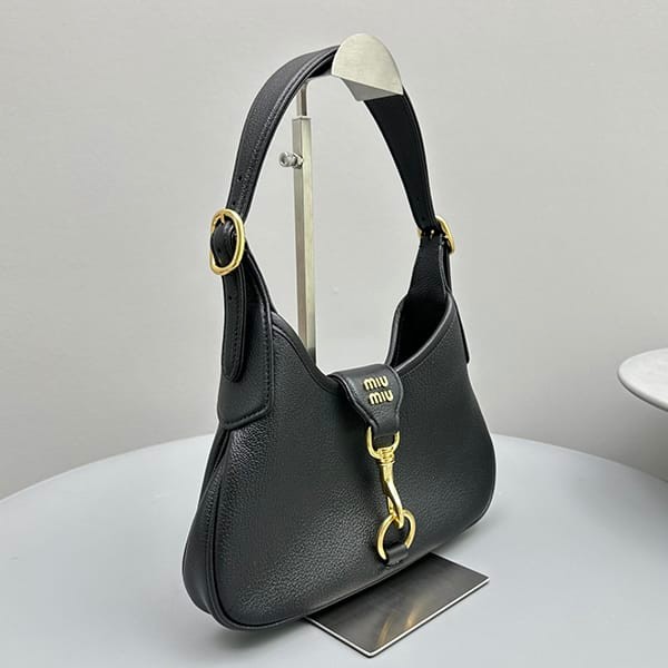 Recommended Miu Miu Madras Leather Hobo Bag in 2 Colors myi60971
