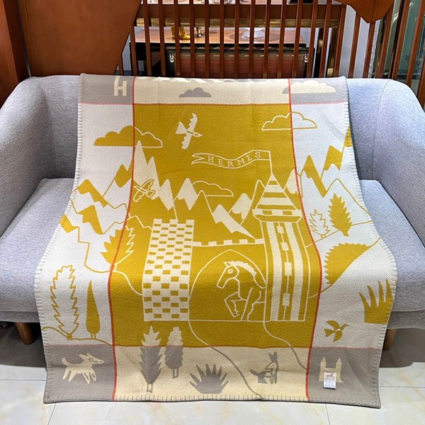 Hermes Blanket Replica Plaid Avalon Epope erb64162 Hermes Blanket Replica Plaid Avalon Epope erb64162