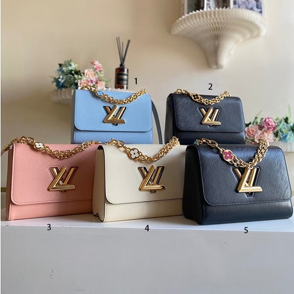 Love at first sight? Louis Vuitton Twist replica MM shoulder bag Epi 5 colors M59403 Love at first sight? Louis Vuitton Twist replica MM shoulder bag Epi 5 colors M59403