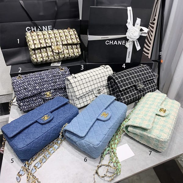 Luxury brand Chanel mini flap bag tweed replica 7 colors shb30071 Luxury brand Chanel mini flap bag tweed replica 7 colors shb30071