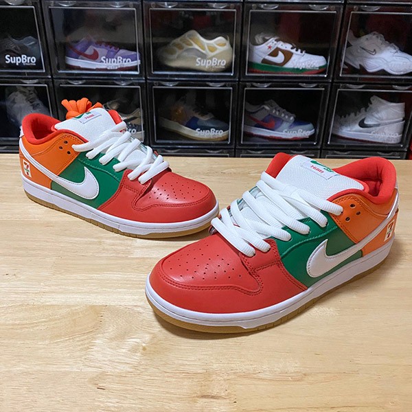 7-Eleven Replica x Nike SB Dunk Low "Chile Red/White-Safety Orange" CZ5130-600