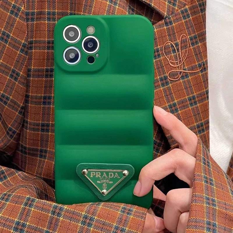 ★Japan!! Popular! Prada Triangle iPhone 12/13/pro case copy pua03623