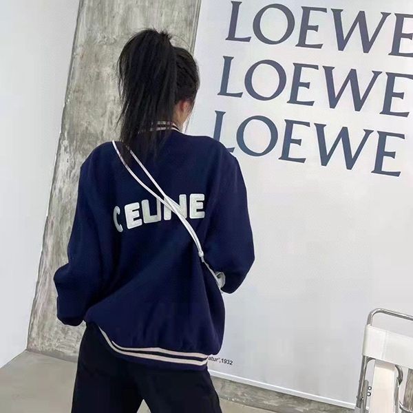 Very popular all over the world? Celine Men's College Teddy Jacket Fleece Replica Cev28193