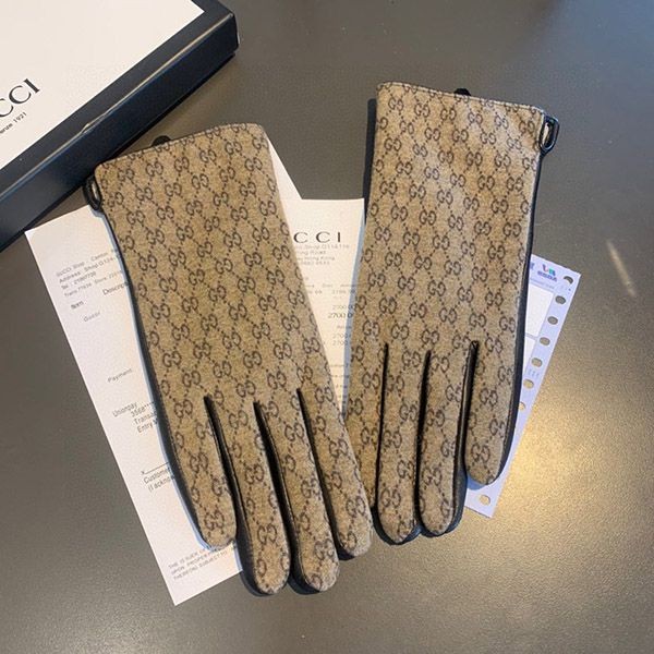 Gucci Leather Monogram Gloves Replica Leather Gloves gup90182 Gucci Leather Monogram Gloves Replica Leather Gloves gup90182