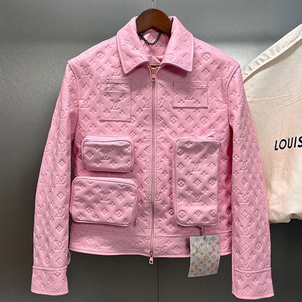 Free shipping Louis Vuitton leather boxy jacket vum68486 Free shipping Louis Vuitton leather boxy jacket vum68486