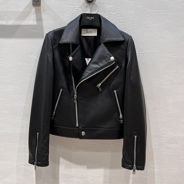The hottest topic! Celine leather biker jacket replica Cel97646