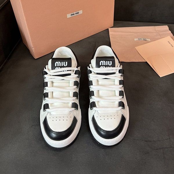 Perfect gift: Miu Miu sneakers painted logo canvas myh97300 Perfect gift: Miu Miu sneakers painted logo canvas myh97300