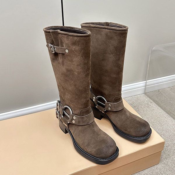 n grade recommended miumiu quadruple buckle long boots replica mys73058