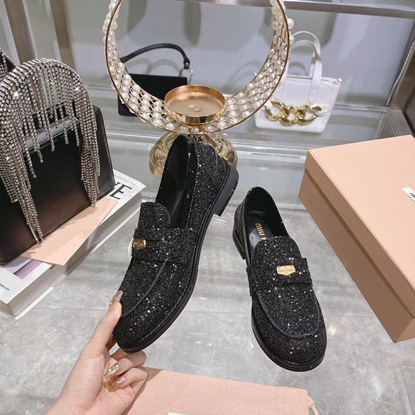 Super low price! Miu Miu glitter loafers myb82315