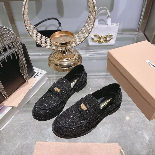 Super low price! Miu Miu glitter loafers myb82315