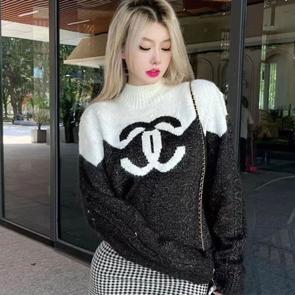 Very popular! Chanel knit copy top sweater shq14606