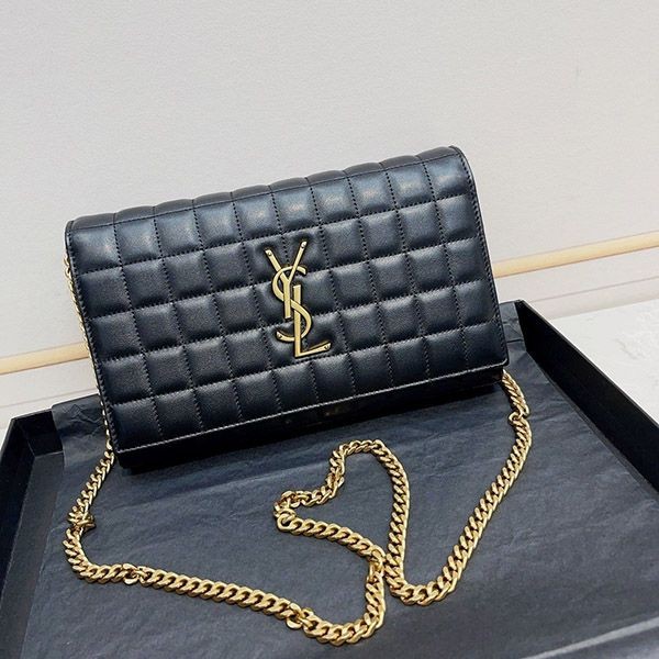 Saint Laurent Cassandra Matelasse Carre Chain Wallet Sag83911 Saint Laurent Cassandra Matelasse Carre Chain Wallet Sag83911