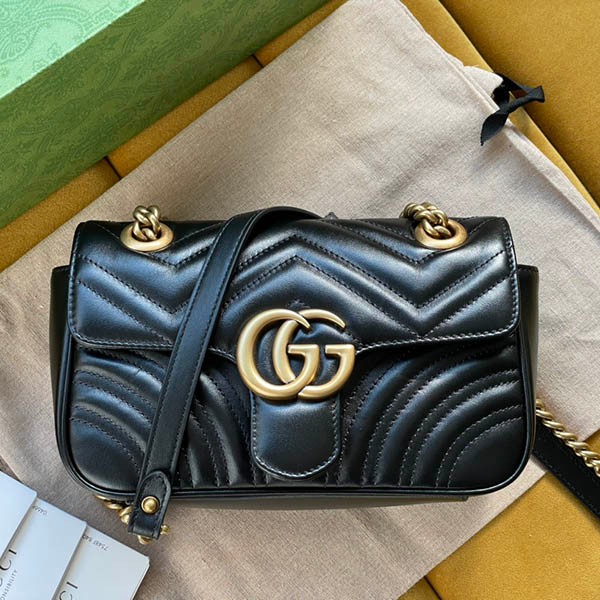 ☆Super popular☆Gucci [GG Marmont replica] Quilted small shoulder bag gum90692