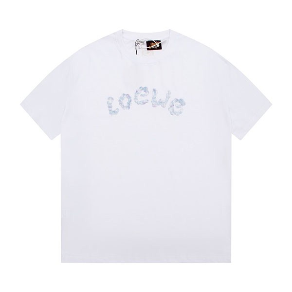 Very popular! Loewe Paulas Ibiza replica logo cotton T-shirt short sleeve lou14177