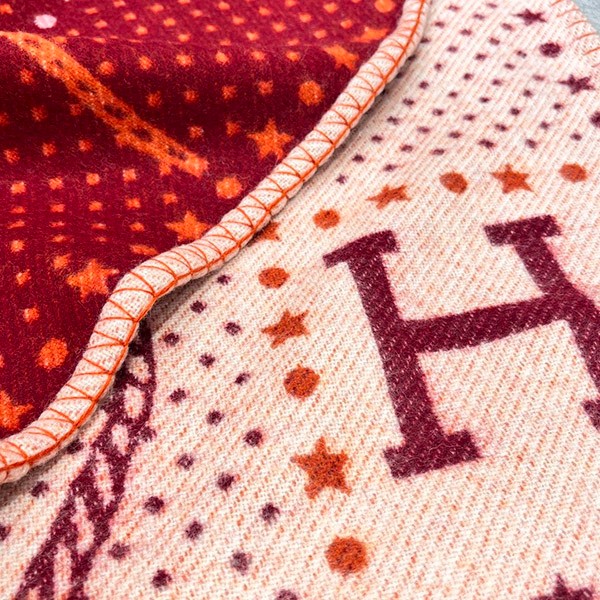 Stay warm anywhere with this Hermes wool and cashmere blanket ers63166