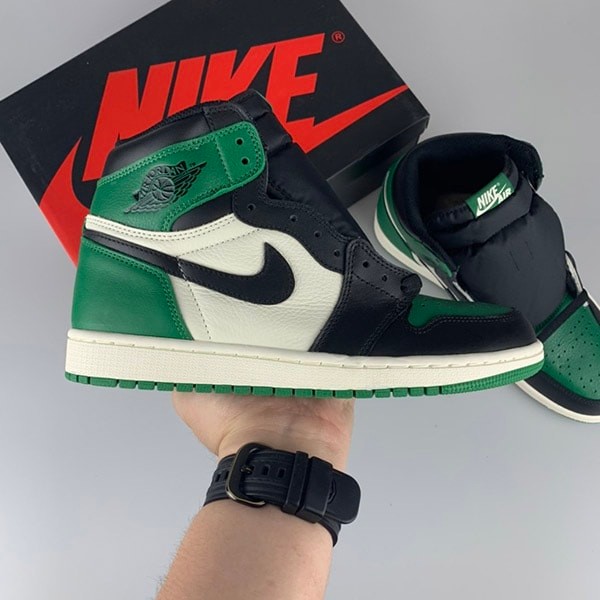 Nike Air Jordan 1 Replica Retro High OG Pine Green/Sail-Black 555088-302