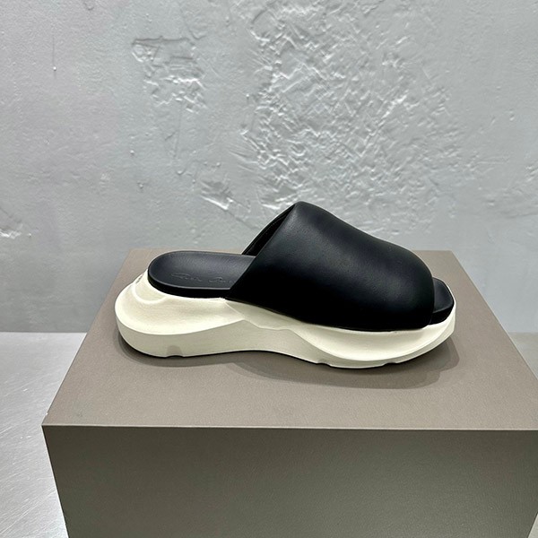 High quality Rick Owens copy EDFU Geta Puff Slide rib26207