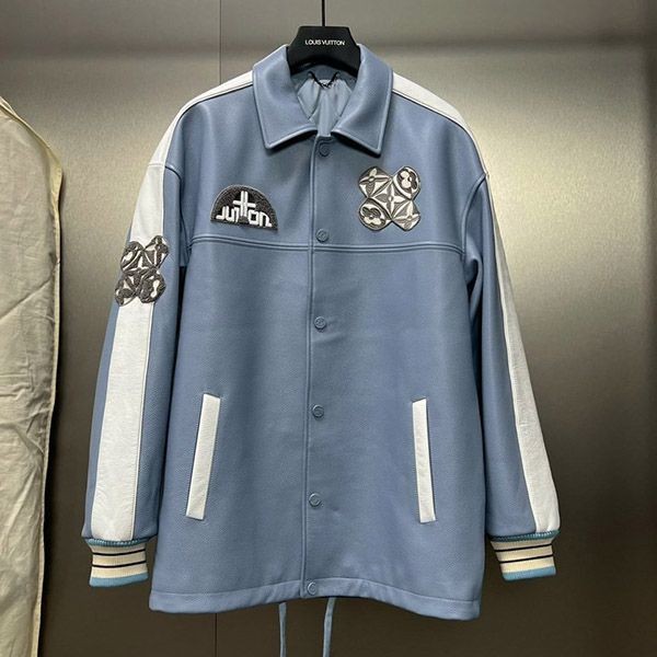 Very popular! Louis Vuitton long leather coach jacket vut50340 Very popular! Louis Vuitton long leather coach jacket vut50340