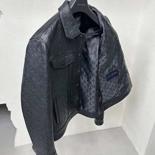 Louis Vuitton Leather Boxy Jacket Replica vue31525