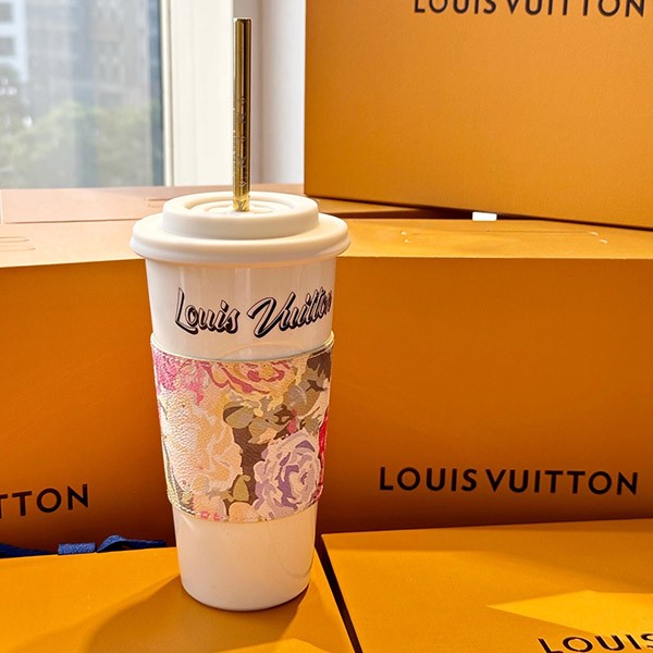 ★Porcelain Tumbler★【Louis Vuitton Replica】Cup LV Tapestry GI0801