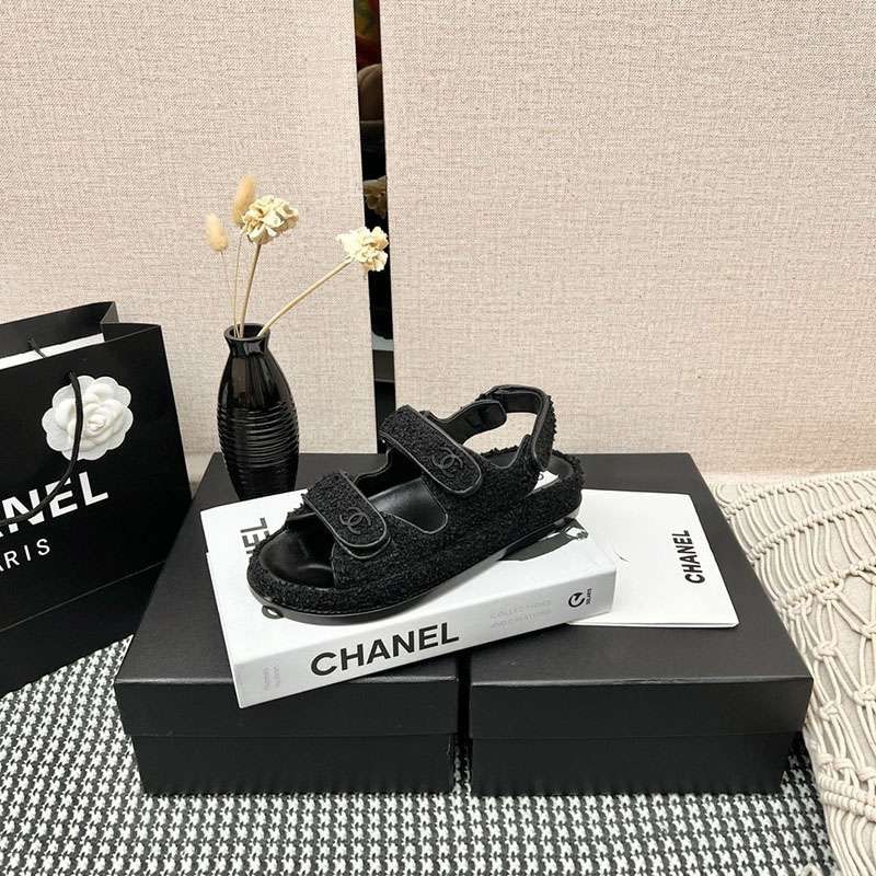 No. 1 in cumulative sales! Chanel copy print fabric sandals sht07759 No. 1 in cumulative sales! Chanel copy print fabric sandals sht07759