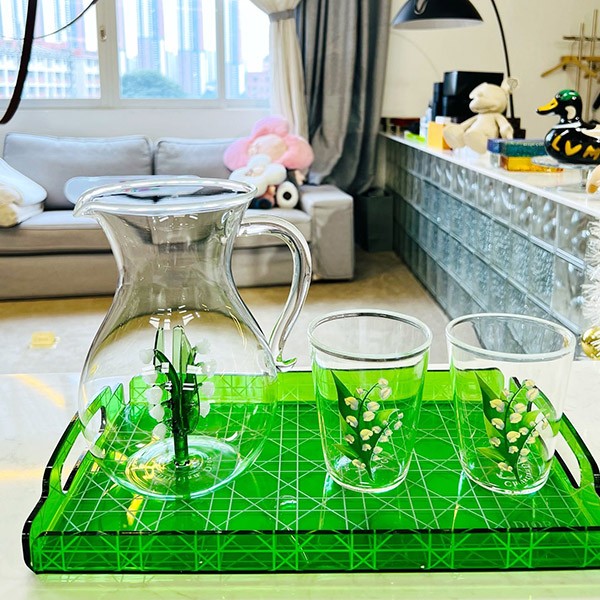 Dior replica carafe New Lily of the Valley 3-piece set dep52601