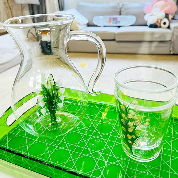 Dior replica carafe New Lily of the Valley 3-piece set dep52601