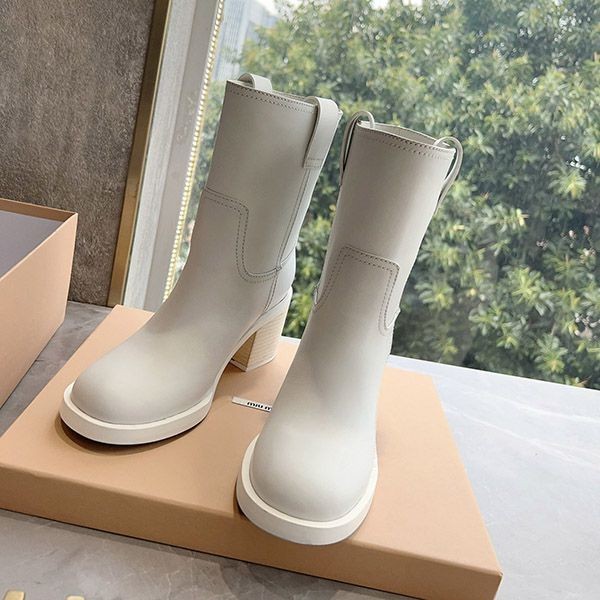 Miu Miu Oversole Leather Ankle Boots Boots mye97463 Miu Miu Oversole Leather Ankle Boots Boots mye97463