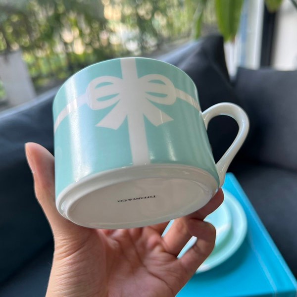 Tiffany & Co. replica coffee teacup and saucer set of 4 Tiy30261