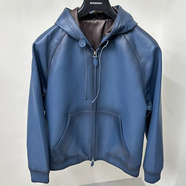 Berluti Leather Boxy Jacket Replica bef09456