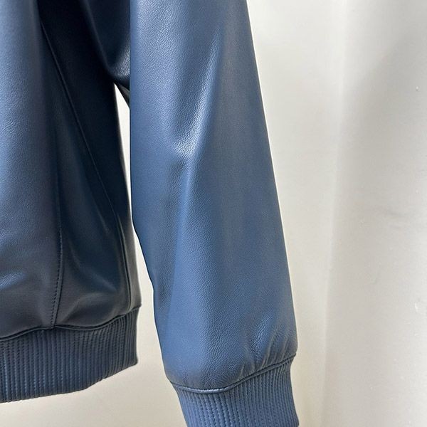 Berluti Leather Boxy Jacket Replica bef09456