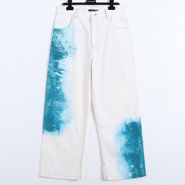 The most popular Louis Vuitton LV spray denim pants replica vuw41031