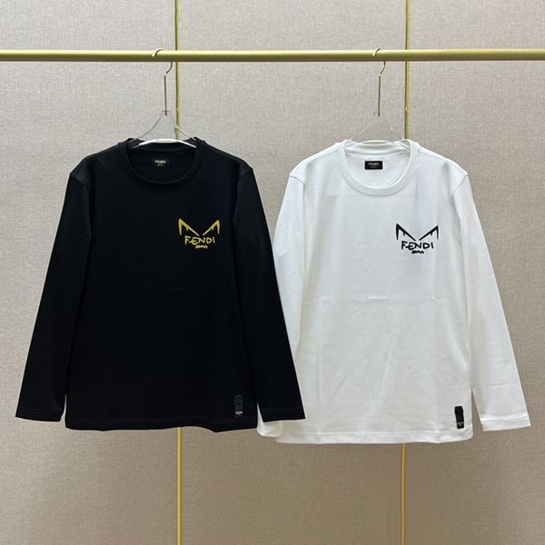 n grade Recommended Fendi Azure Embroidered FF Long Sleeve Crew Neck T-Shirt Fake 2 Colors fer21952 n grade Recommended Fendi Azure Embroidered FF Long Sleeve Crew Neck T-Shirt Fake 2 Colors fer21952