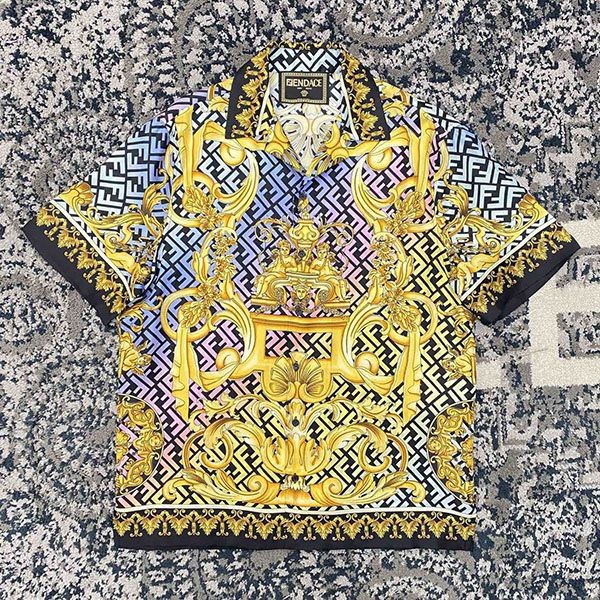 Fendi silk shirt, Fendi x Versace top and bottom set fej89742 Fendi silk shirt, Fendi x Versace top and bottom set fej89742