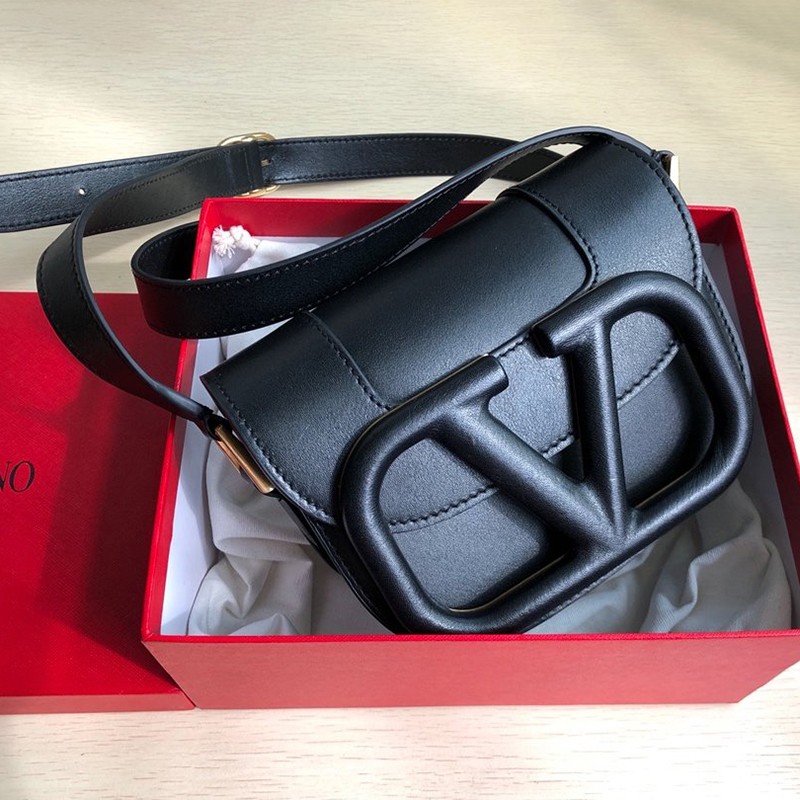 [Very Popular] Valentino Shoulder Bag Replica V Logo SUPERVEE Leather Crossbody Bag Vuf83363