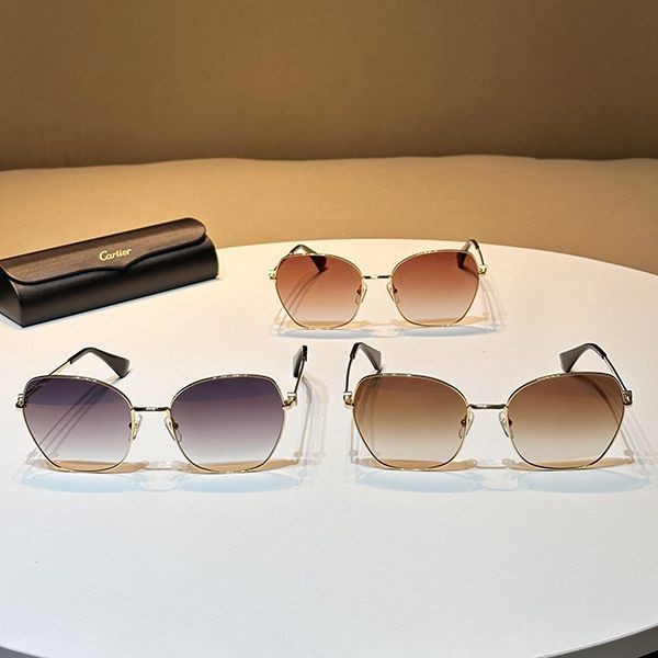 [Used by many celebrities] Cartier square sunglasses replica kax08333