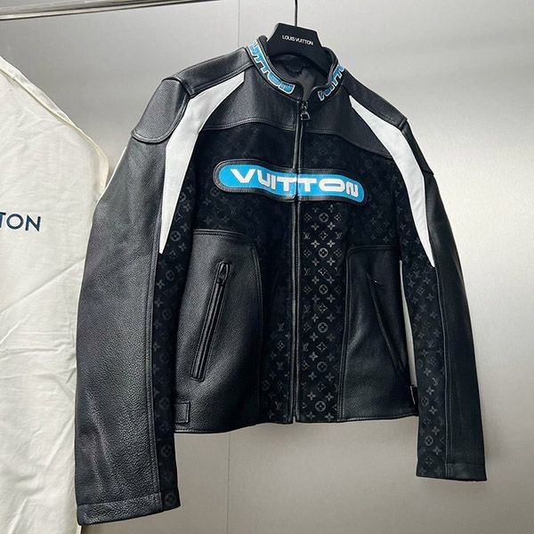 Louis Vuitton Leather Boxy Jacket Replica vuo10933