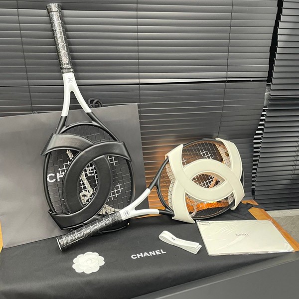 Chanel Coco Mark Replica Tennis Racket & Leather Chain Cover shi33514