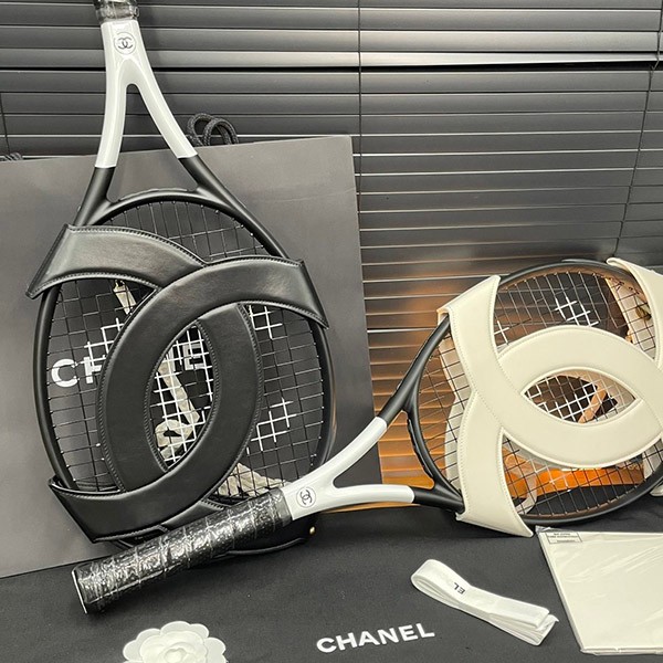 Chanel Coco Mark Replica Tennis Racket & Leather Chain Cover shi33514