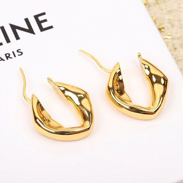 Celine Gold Finish Earrings Cef78501 Celine Gold Finish Earrings Cef78501