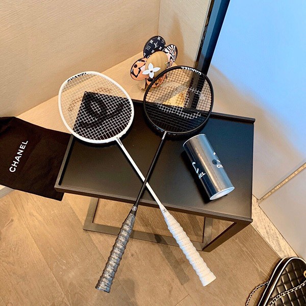 Chanel Coco Mark Badminton Racket Replica Set of 2 for Home Use shz64270