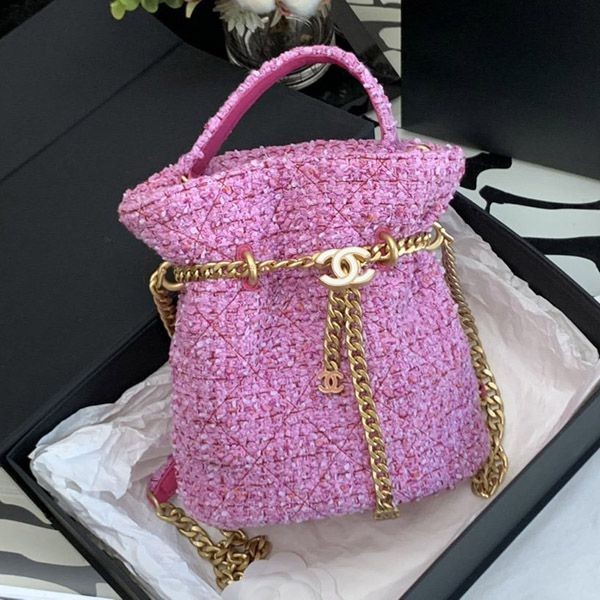 [Spring-like? Adult feminine?] Chanel handbag copy pink bucket shi12004