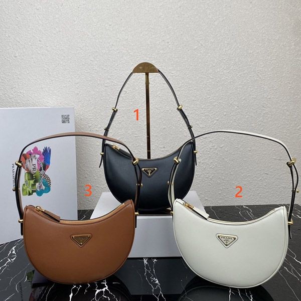 Prada Arche Leather Shoulder Bag Replica with Tracking PUF02546