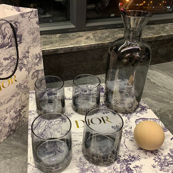 Dior glass cold kettle replica large capacity dem72515