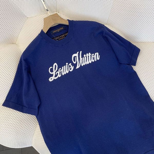 [Not available in Japan] Louis Vuitton logo knit T-shirt vuu38143
