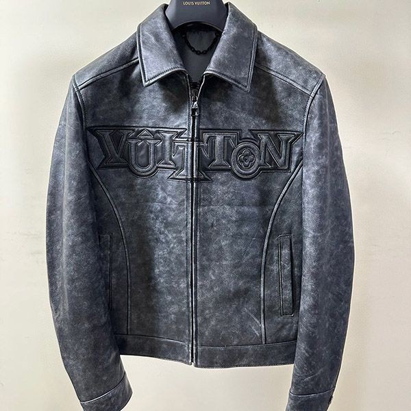 Rare Louis Vuitton Leather Stadium Jacket Replica vur77947 Rare Louis Vuitton Leather Stadium Jacket Replica vur77947