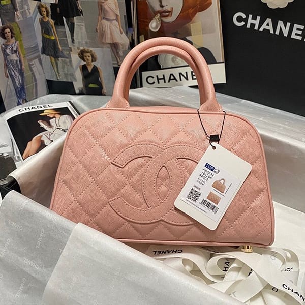 No.1 popular Chanel caviar skin mini Boston bag replica shu08910 No.1 popular Chanel caviar skin mini Boston bag replica shu08910