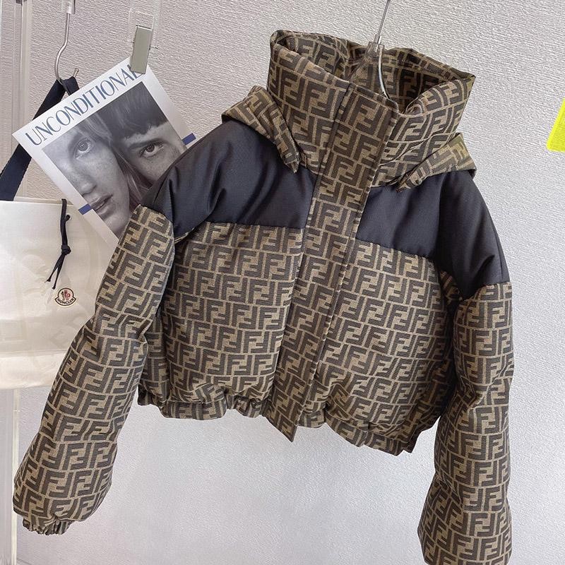 Extremely rare! Warm? Fendi Monster hooded down jacket replica fed93700