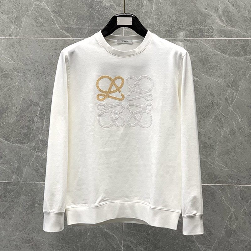 Extremely rare! Loewe Anagram Embroidery Sweatshirt Replica low81641 Extremely rare! Loewe Anagram Embroidery Sweatshirt Replica low81641